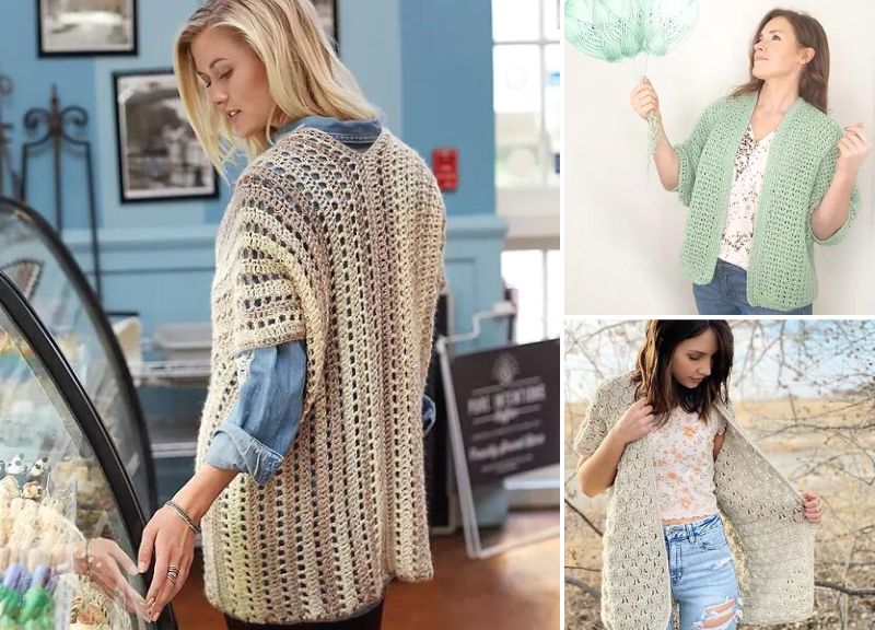 Spring and Summer Crochet Cardigans –