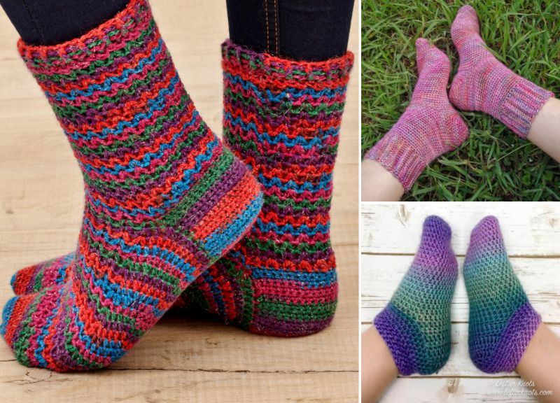 Comfy Crochet Slipper Socks – Pattern Center