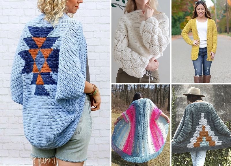 50+ Best Crochet Cardigan Patterns and Inspiration