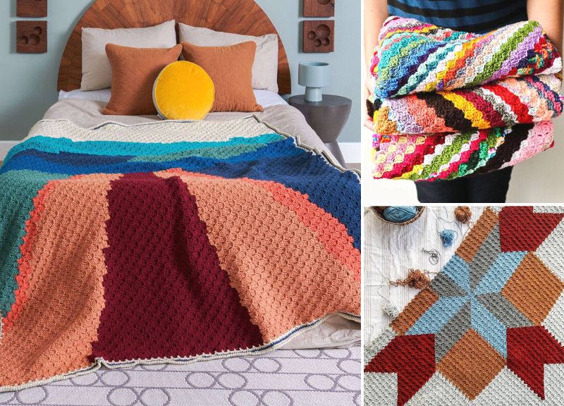 The Most Beautiful C2C Blankets – Free Patterns