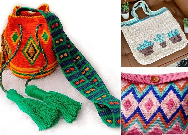 Amazing Tapestry Crochet Bags Ideas