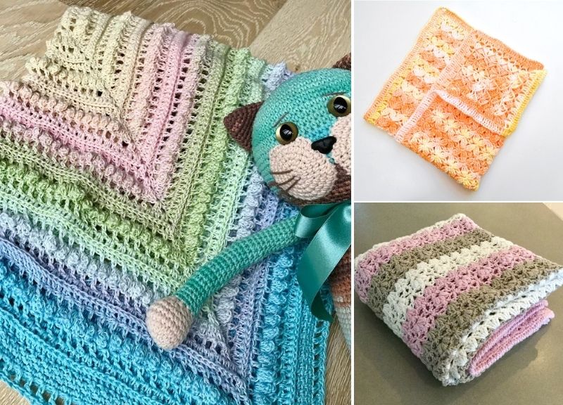 Blankets with Lacy Edgings – Free Patterns