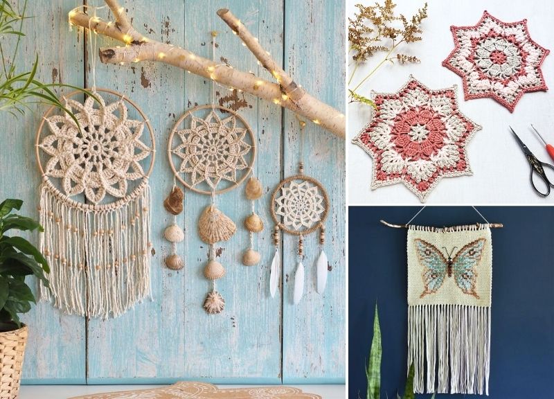 Beautiful Crochet Wall Hanging – Free Patterns