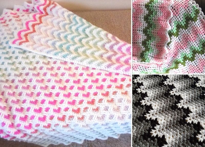 Heartbeat Ripple Crochet Blankets – Pattern Center
