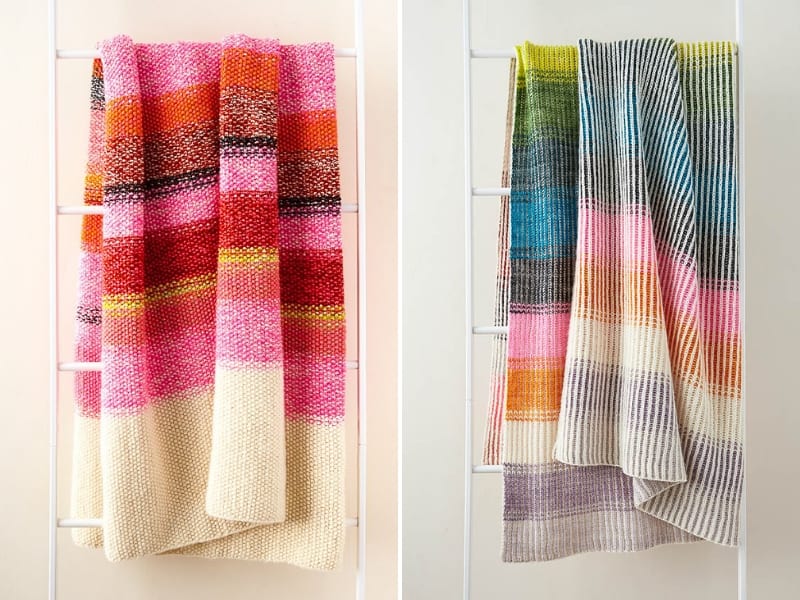 Multicolored Knitted Blankets –