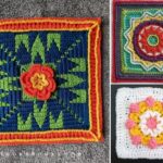 Stunning Flowery Crochet Afghan Squares