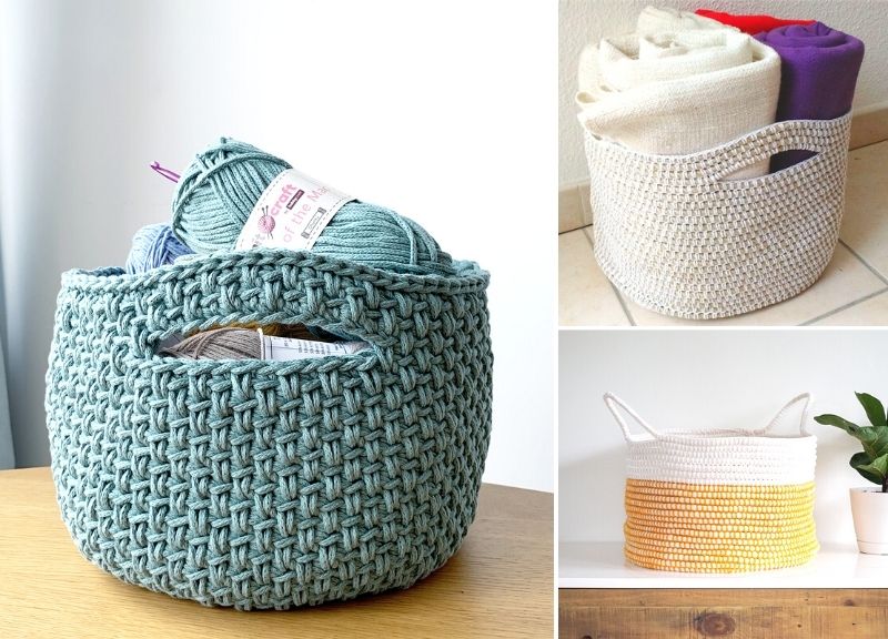 Practical And Beautiful Crochet Baskets