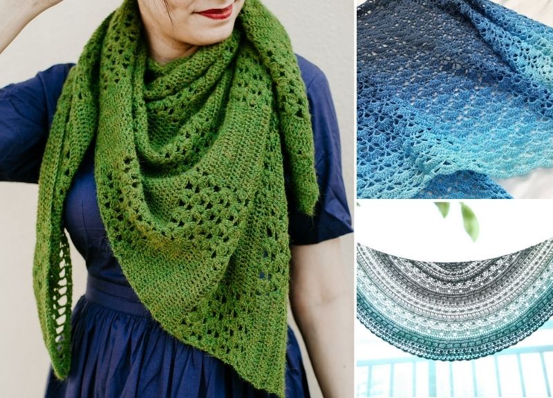 Beautiful And Feminine Lace Crochet Shawls