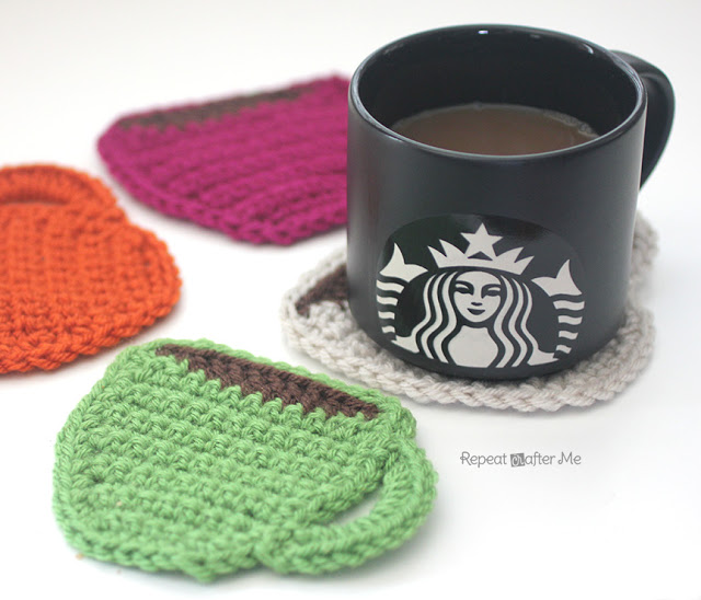 Coffee Cup Crochet Coasters