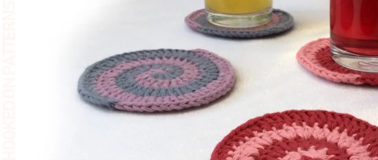 Crochet Spiral Coaster