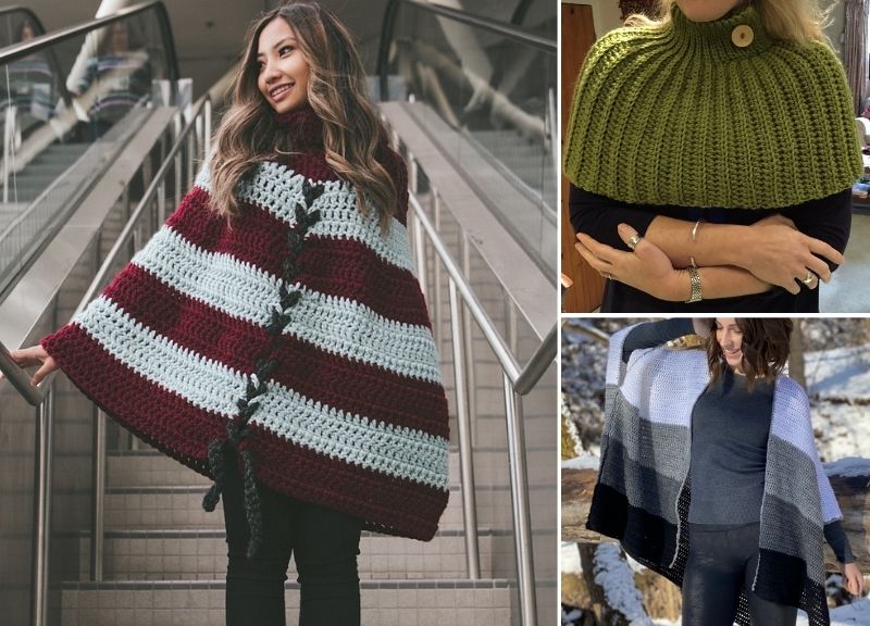 Lovely Cozy Crochet Cowl Capes