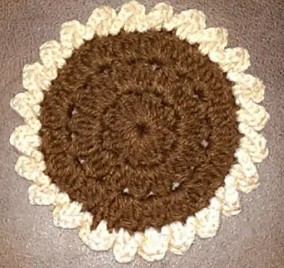 Pecan Pie Crochet Coaster