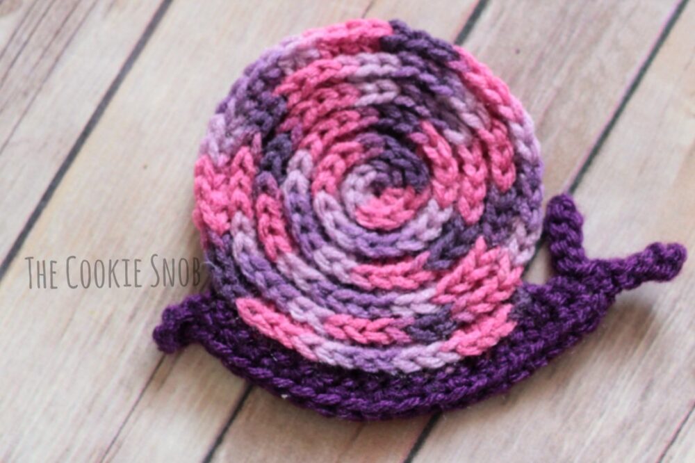 Snail Crochet Coaster
