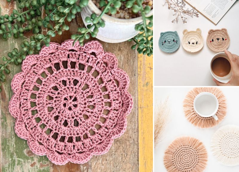 Free Crochet Coasters Patterns for Beginners- Pattern Center