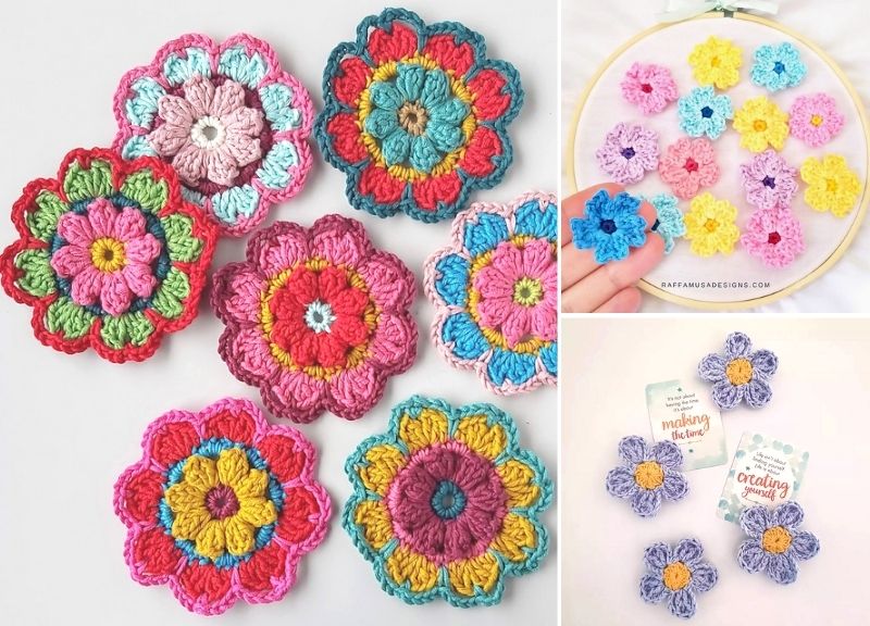 Crochet Flower Ideas and Free Patterns