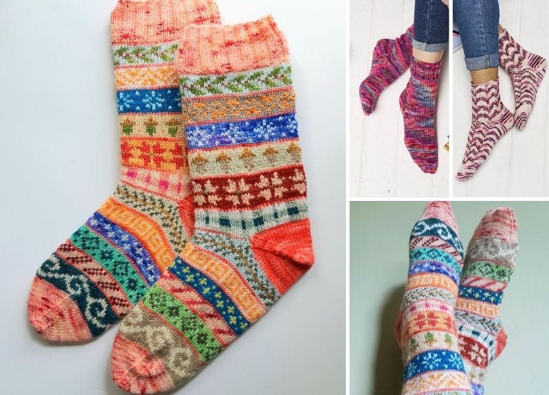 Amazing Colorful Knitted Socks –