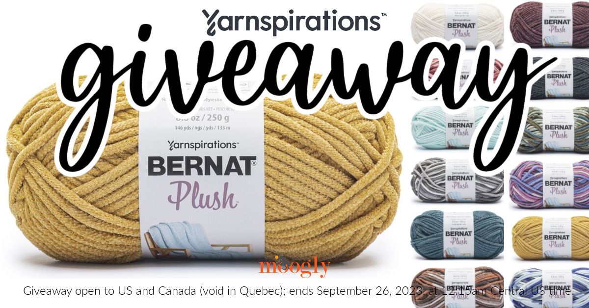 Bernat Plush Giveaway – Win 4 Skeins on Moogly