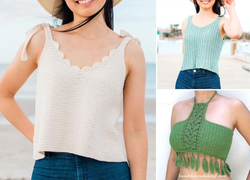 Stylish and Feminine Crochet Tops