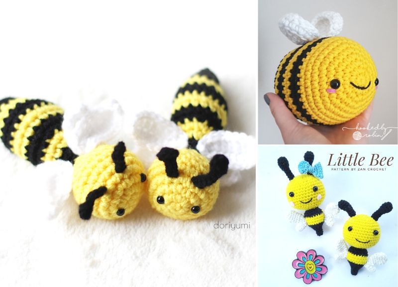 Lovely Cuddly Bee Amigurumi Ideas- Pattern Center