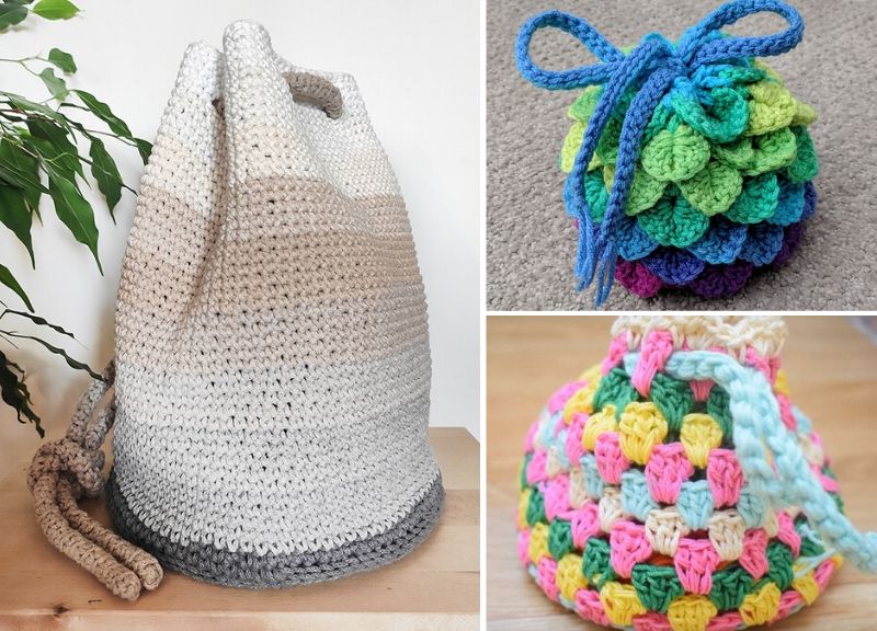 Easy Drawstring Bag – Free Patterns and Ideas