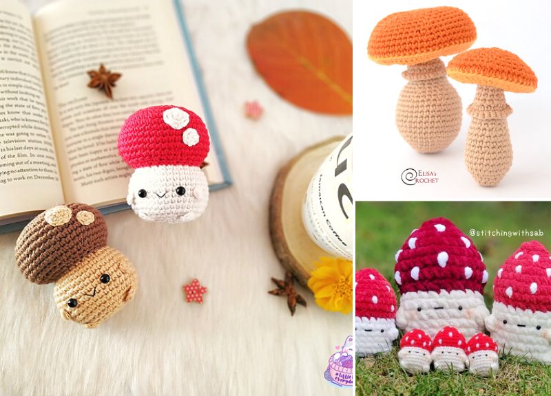 Playful Crochet Mushroom Amigurumi –