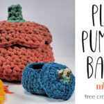 Plush Pumpkin Basket – Free Crochet Pattern on Moogly