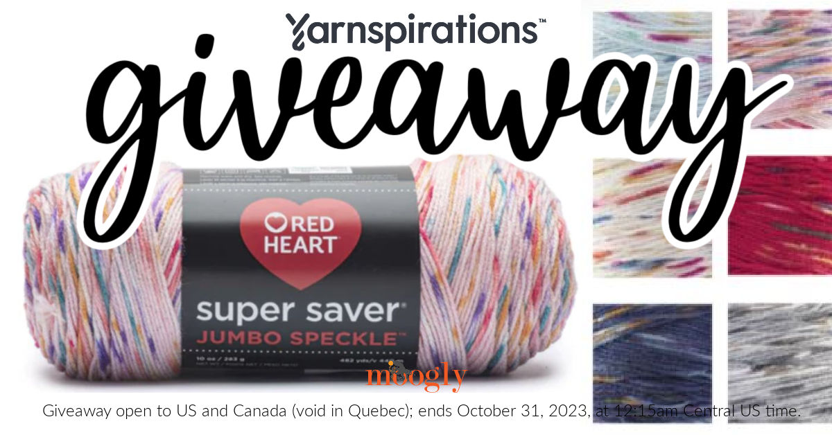 Red Heart Super Saver Jumbo Speckle Giveaway