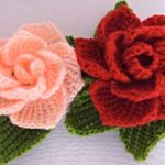 Roses in 3D Free Crochet Pattern –