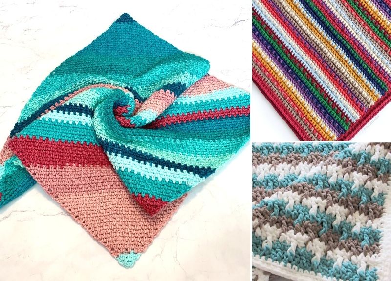Striped Crochet Blanket Patterns For Beginners