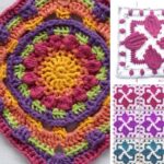 Stunning Colorful Crochet Squares – Pattern Center