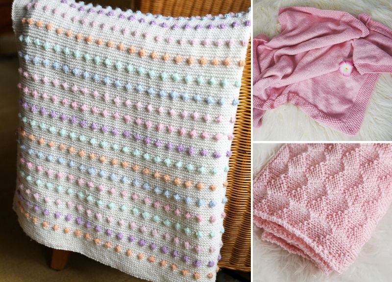 Delicate Pastel Knitted Blankets – Pattern Center