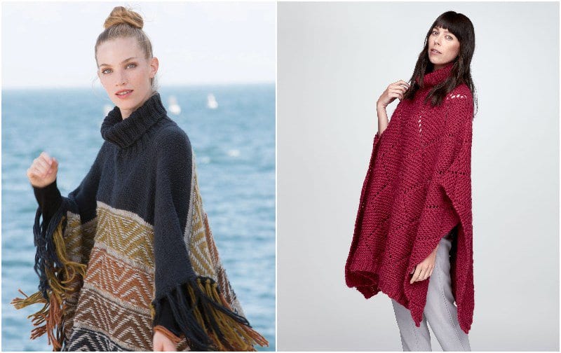 Cute Knit Poncho Free Patterns –