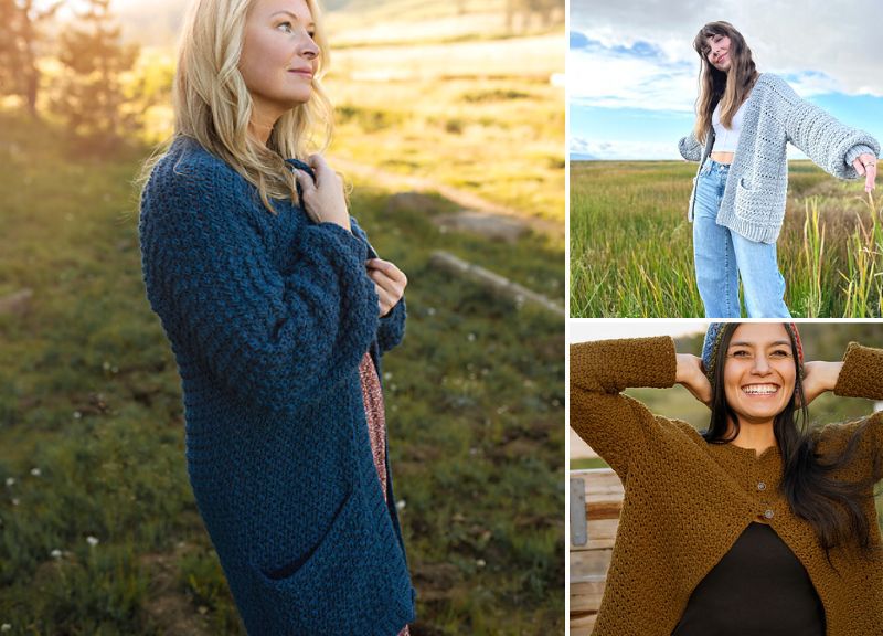 The Best Warm Crochet Cardigans To Wear in Fall and Winter –