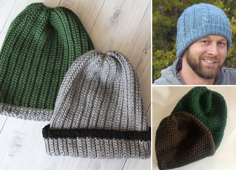 X Simple Mens Crochet Hat Patterns
