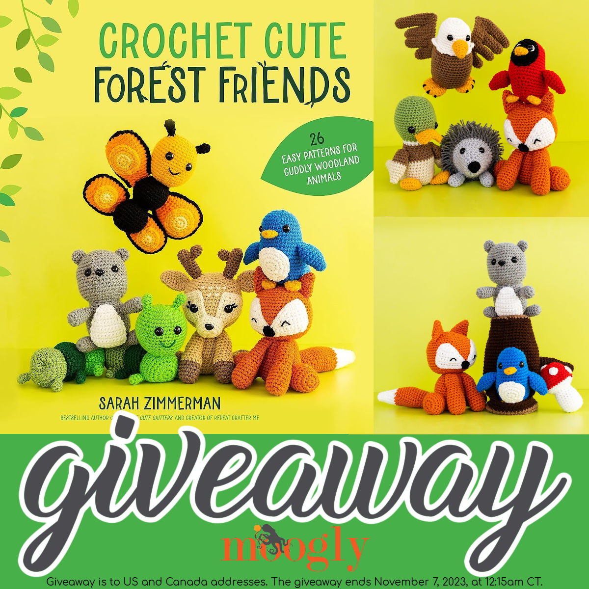 Crochet Cute Forest Friends Review and Giveaway on Moogly