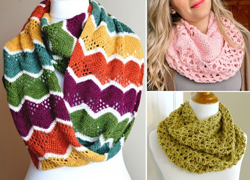 Crochet Infinity Crochet Scarves for Beginners