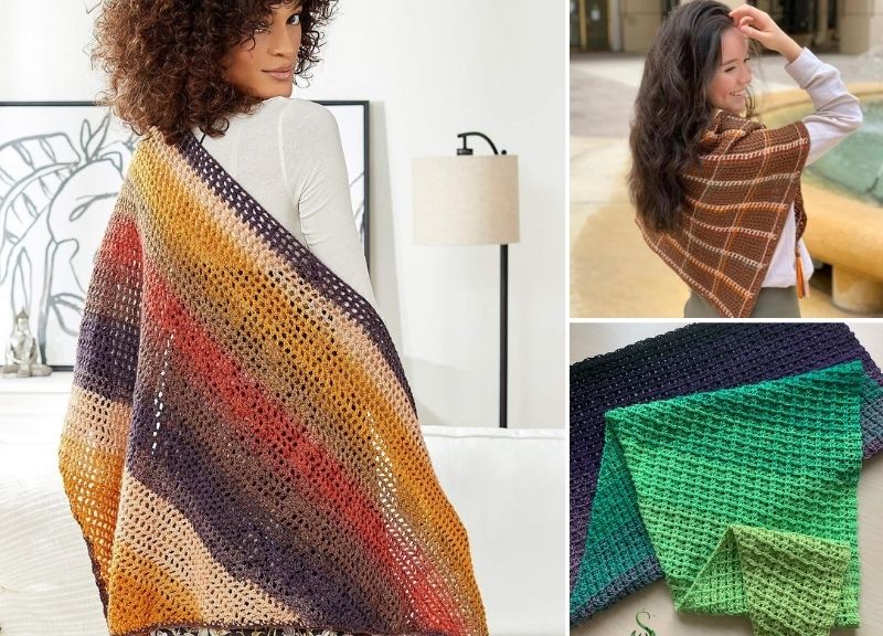 Lovely Colorful Feminine Crochet Shawls