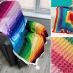 11 Rainbow Crochet Blankets to Brighten Up Your Home Interior