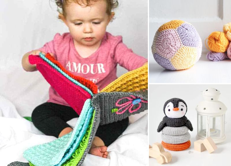 Crochet Baby Sensory Toys and Books to Develop Your Child –