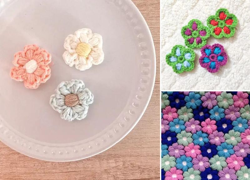 Crochet Puff Stitch Flowers Ideas for Creating Cute Meadows –