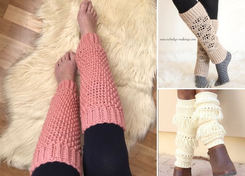 Boho Chic Crochet Leg warmers