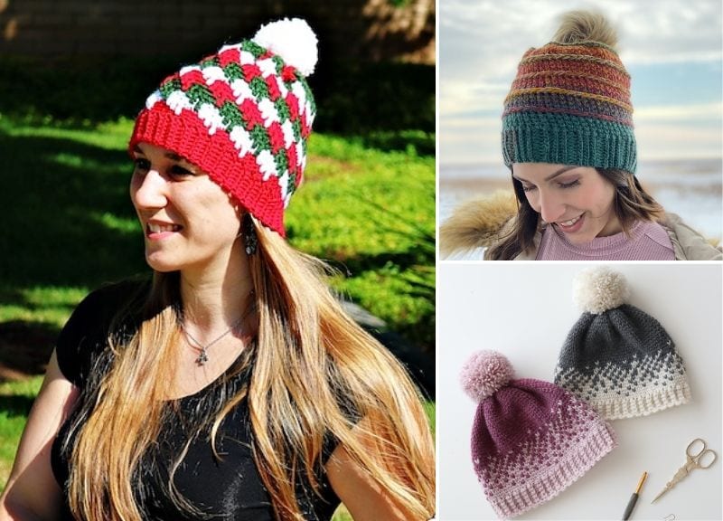 Warm Winter Crochet Hats For All Family