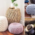 Crochet Poufs and Rollers for Home Interior and Comfy Rest –