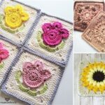 Beautiful Flower Crochet Squares – Pattern Center