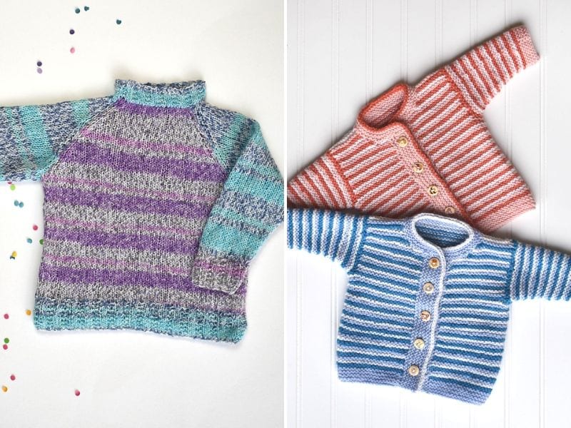 Striped Knitted Designs for Kids