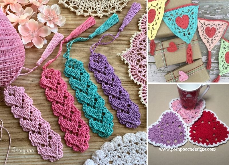 Beautiful Crochet Hearts Decor Ideas