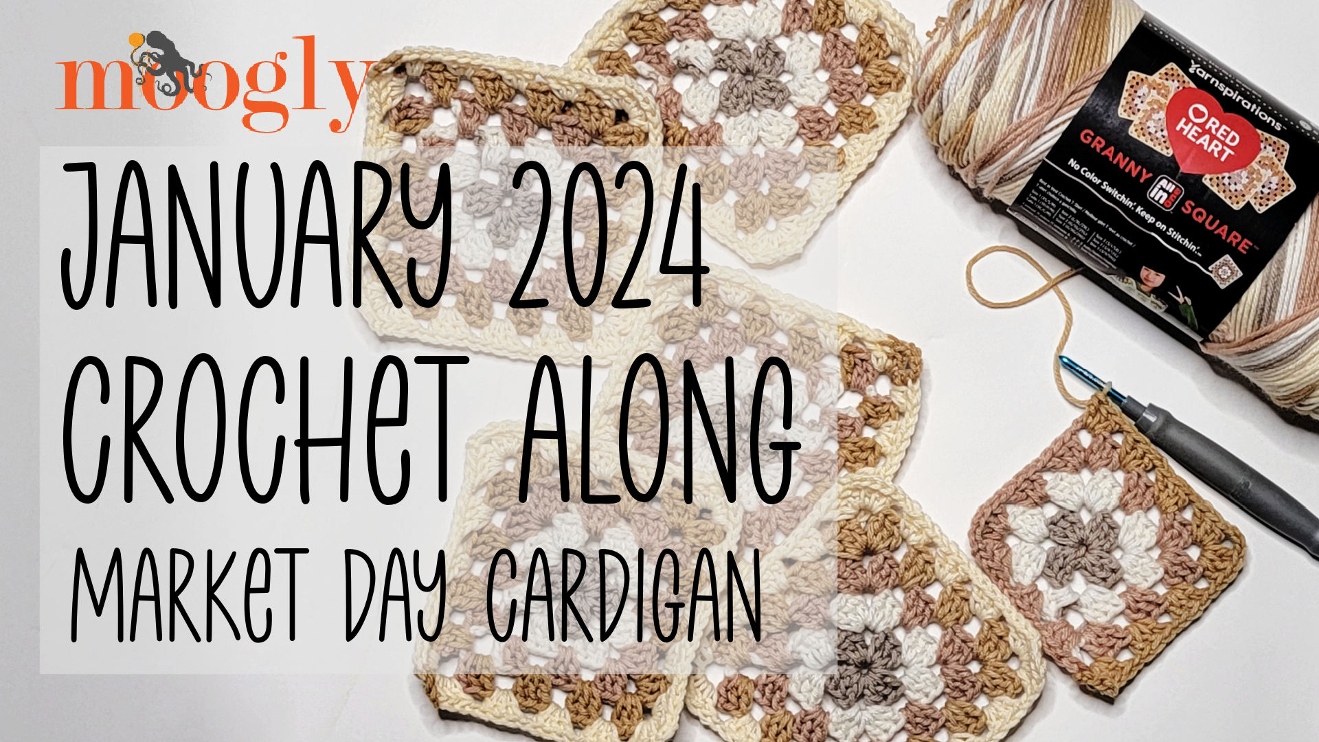 Moogly January 2024 Crochet Along: Market Day Cardigan