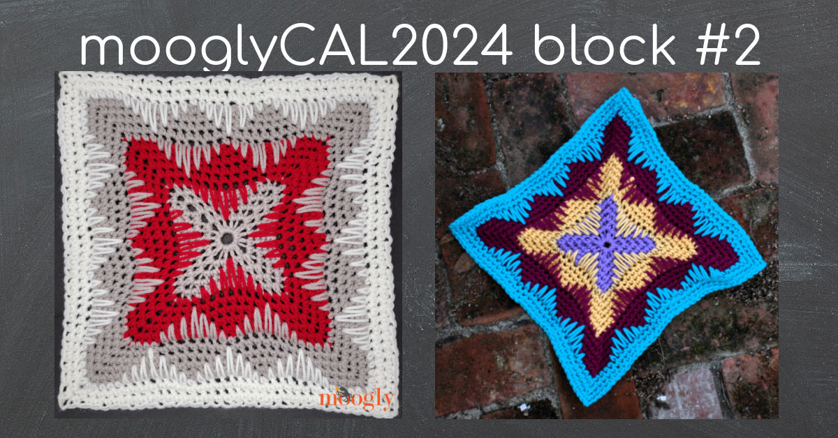 MooglyCAL2024 Block 2 Courtesy of Linda Dean Crochet