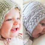 Adorable Knitted Baby Bonnets