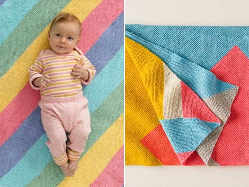 Easy Colorful Knitted Blankets –